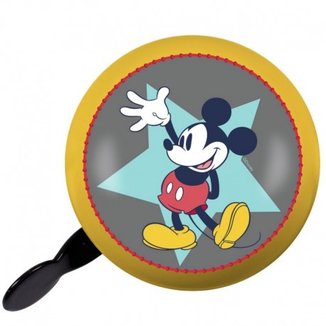 DZWONEK DO ROWERU RETRO MICKEY ŻÓŁTY