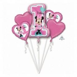 BFK Balon foliowy Bukiet "Minnie 1st Birthday", P75