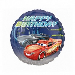 BFK Balon foliowy 18'' CIR - "Cars - Happy Birthday"