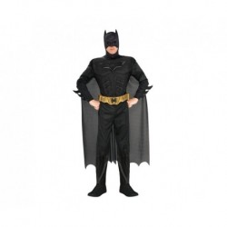 STDO Zestaw dla dorosłych Batman (kombinezon z muskułami, peleryna, maska, pasek), rozm. M