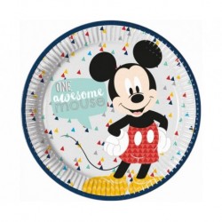 ZTA Talerzyki papierowe MICKEY AWESOME MOUSE, 23 cm, 8 szt. KK