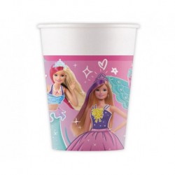ZKU Kubeczki papierowe Barbie Fantasy, 200 ml, 8 szt. (FSC)