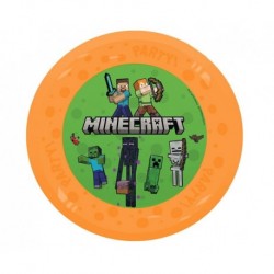 ZTA Talerz wielokrotnego użytku Party" 21cm Minecraft Mojang, 1 szt. KK
