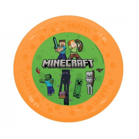 ZTA Talerz wielokrotnego użytku Party" 21cm Minecraft Mojang, 1 szt. KK