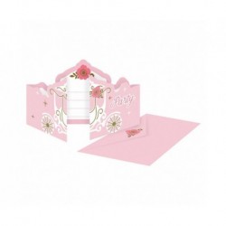 ZK Zaproszenia z kopertami Princess for a Day