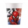 ZKU Kubeczki papierowe Spiderman World Of Web, 200 ml. 8 szt.