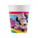 ZKU Kubeczki papierowe Minnie Rainbow Makes Me Smile, 200 ml, 8 szt.