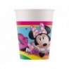 ZKU Kubeczki papierowe Minnie Rainbow Makes Me Smile, 200 ml, 8 szt.