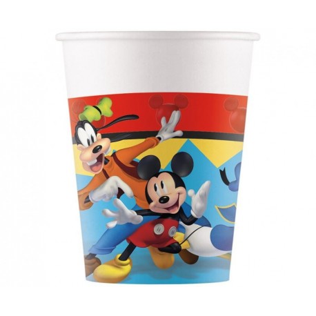 ZKU Kubeczki papierowe Mickey Jump Into Fun, 200 ml, 8 szt.