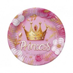 ZTA_POLMAK Talerzyki Princess Crown, 18 cm, 8 szt.