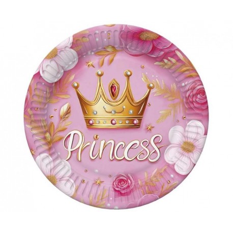 ZTA_POLMAK Talerzyki Princess Crown, 18 cm, 8 szt.