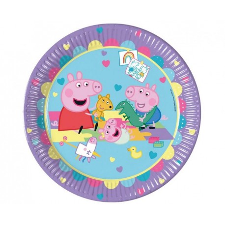 ZTA Talerzyki papierowe Peppa Pig, next generation, 23 cm, 8 szt. (FSC)