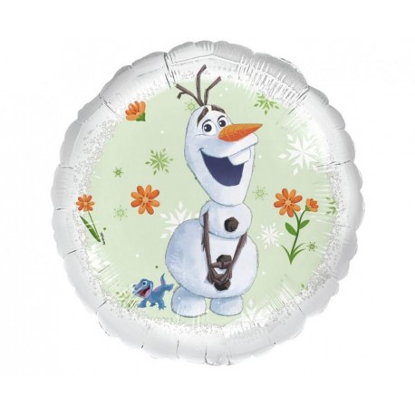 Balon foliowy 18", Disney, Frozen Olaf i Bruni , 45cm