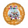 Balon foliowy 18", Disney Myszka Miki i PrzyjacieleHappy Birthday, 45cm