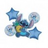 Balony foliowe Stitch & Angel, Pineapple, 5 szt.